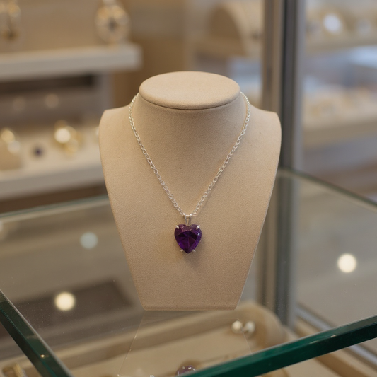 "Cherished Memories" Heart Cut Pendant 15mm