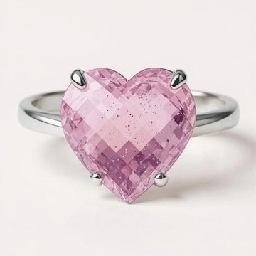 "Cherished Memories" Heart Cut Ring Large 10mm