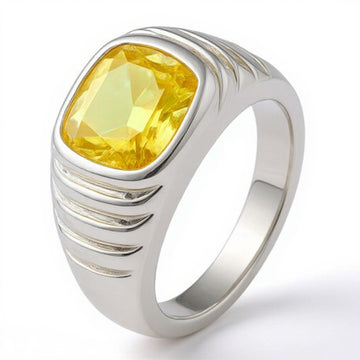 "Never Forgotten" Cushion Cut Ring (For Men) 10x11mm