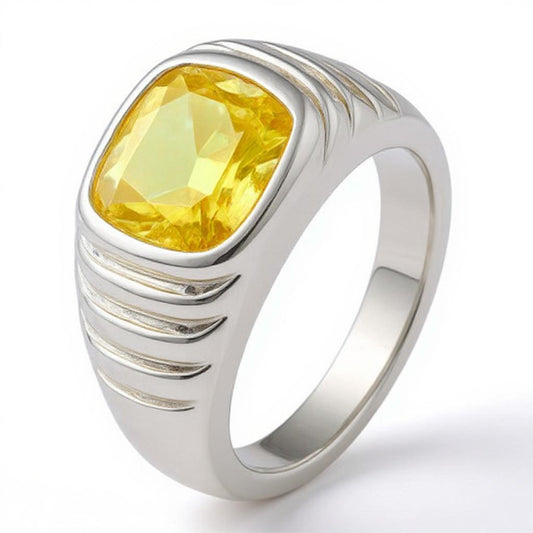 "Never Forgotten" Cushion Cut Ring (For Men) 10x11mm