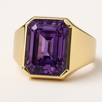 "Radiant Life" Radiant Cut Ring (For Men) 12X10MM