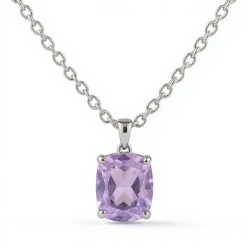 "Never Forgotten" Cushion Cut Pendant 16x12mm