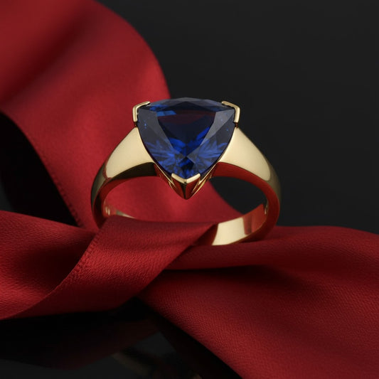 "Infinity" Trilliant Cut Ring Large 10mm