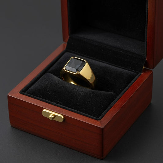 "Radiant Life" Radiant Cut Ring (For Men) 12X10MM