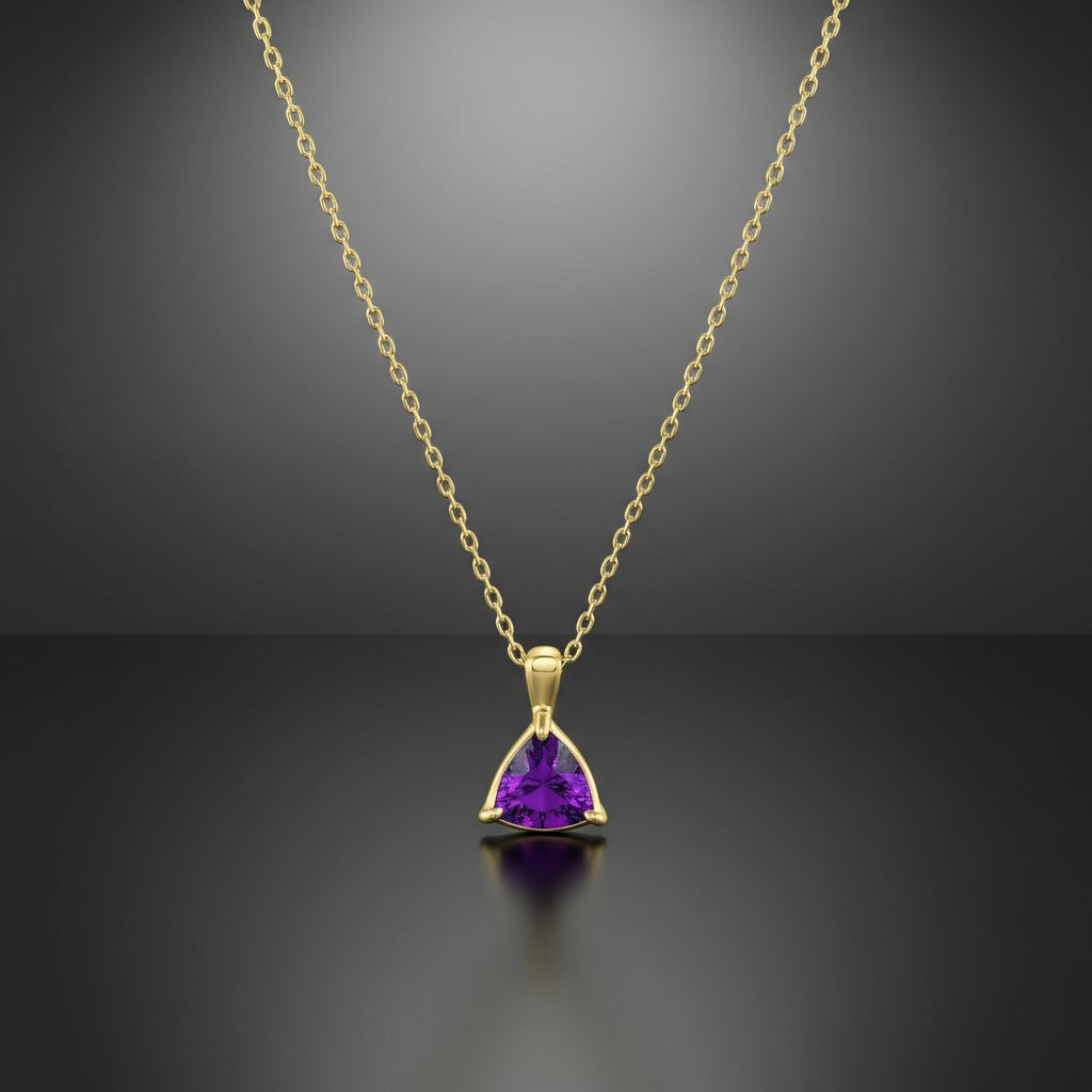 "Infinity" Trilliant Cut Small Pendant 8mm