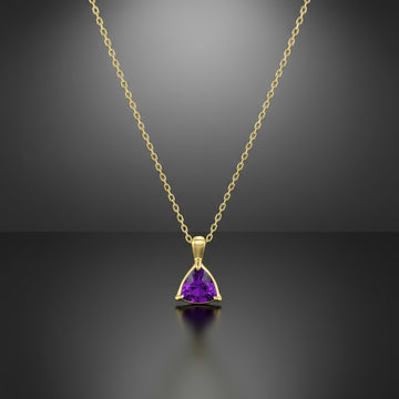 "Infinity" Trilliant Cut Small Pendant 8mm