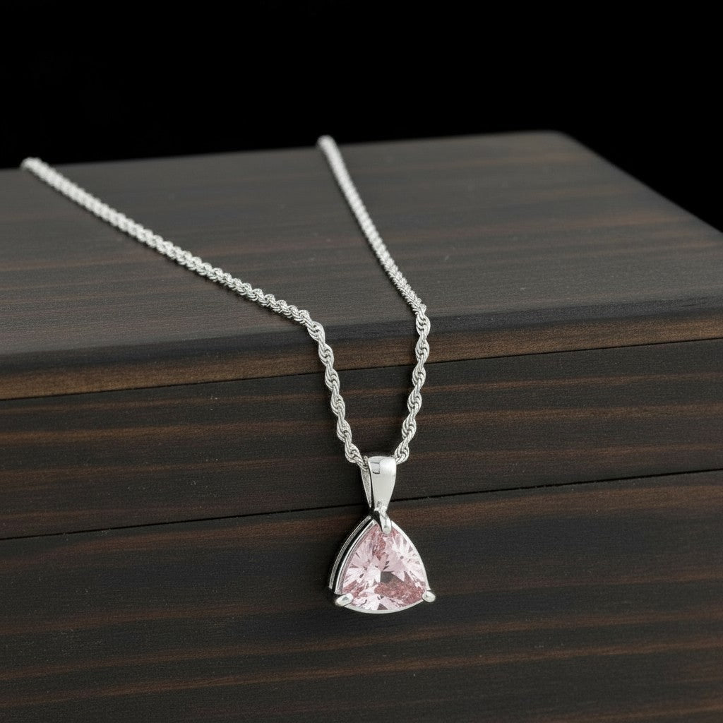 "Infinity" Trilliant Cut Small Pendant 8mm