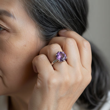 Circle of Life Ring<br>Round Portuguese Cut • 10mm