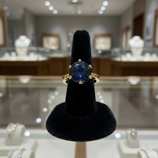 "Circle of Life" Round Portuguese Cut Ring 10mm