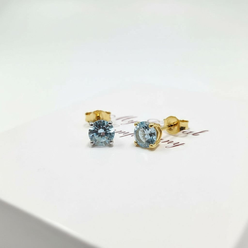 "Soothing Whispers" Portuguese Cut Pierced Earrings 5mm