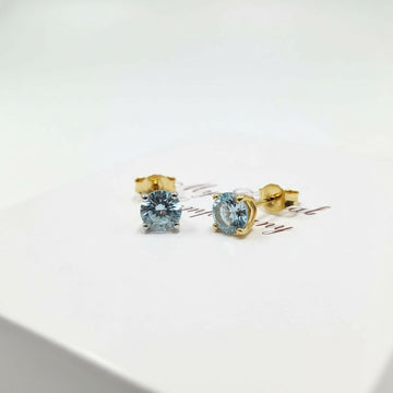 "Soothing Whispers" Portuguese Cut Pierced Earrings 5mm