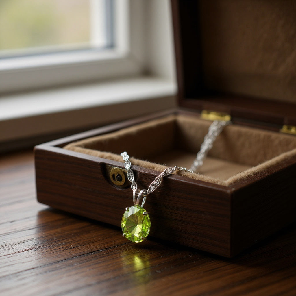 "Eternity" Oval Pendant 10x8mm