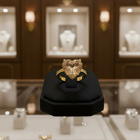 "Cherished Memories" Heart Cut Ring Large 10mm