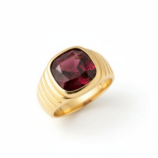 "Never Forgotten" Cushion Cut Ring (For Men) 12x10mm