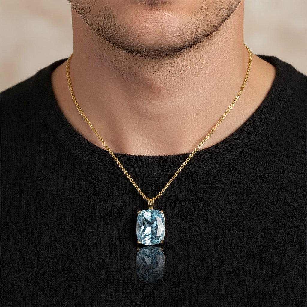 "Never Forgotten" Cushion Cut Pendant 16x12mm