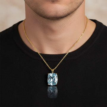 "Never Forgotten" Cushion Cut Pendant 16x12mm