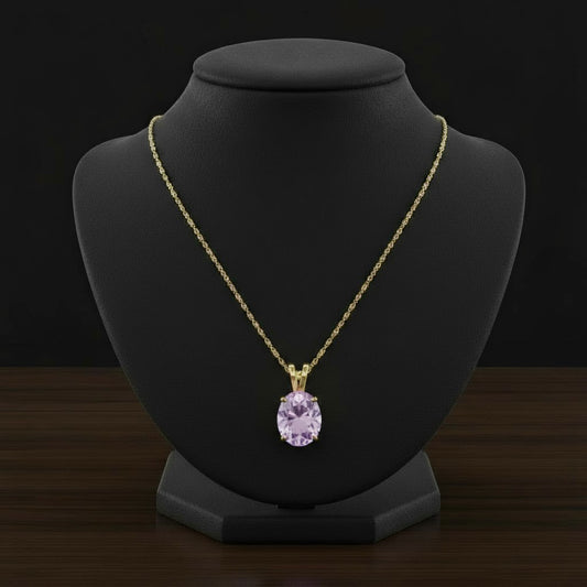 "Eternity" Oval Pendant 10x8mm