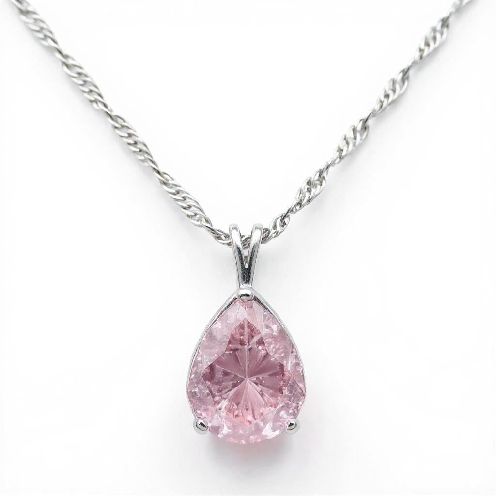 "Peaceful Memories" Pear Cut Pendant 16x12mm