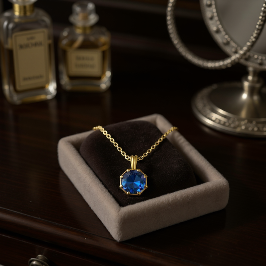 "Points of Light" Hexagon Pendant 7mm