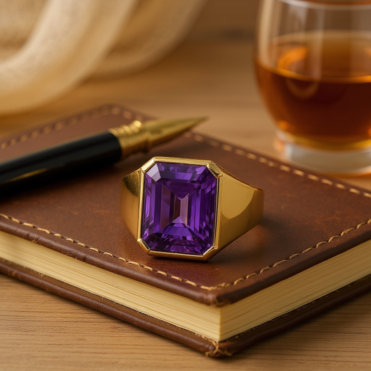 "Radiant Life" Radiant Cut Ring (For Men) 12X10MM