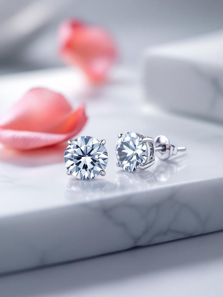 "Soothing Whispers" Portuguese Cut Pierced Earrings 5mm