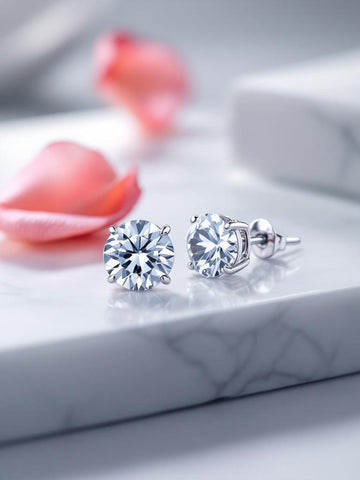 "Soothing Whispers" Portuguese Cut Pierced Earrings 5mm