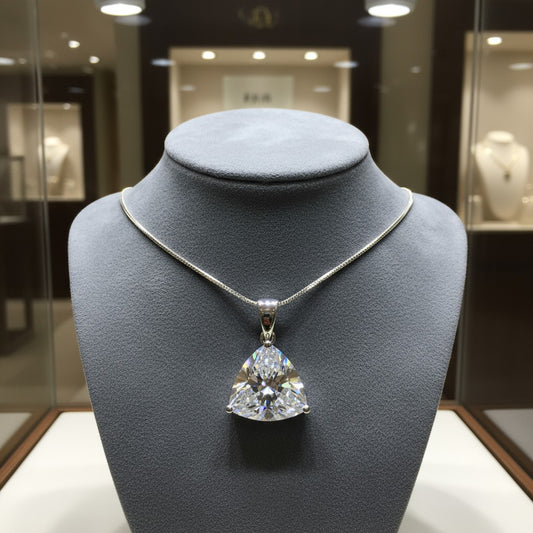 "Infinity" Trilliant Cut Large Pendant 15mm