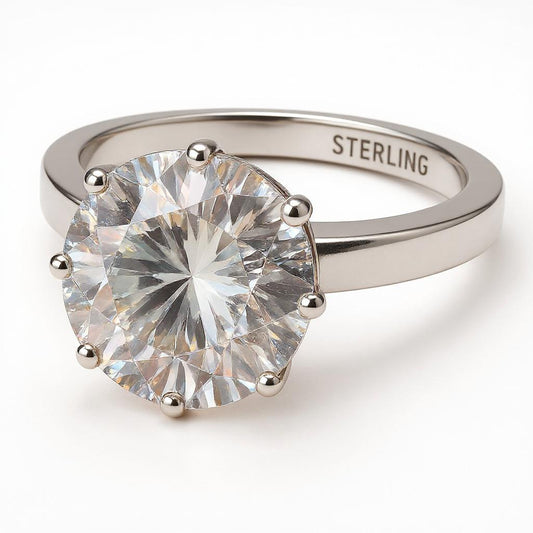 "Circle of Life" Round Portuguese Cut Ring 10mm