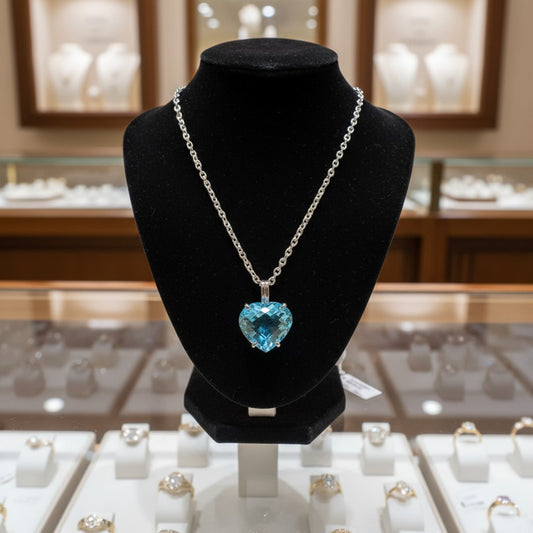 "Cherished Memories" Heart Cut Pendant 15mm