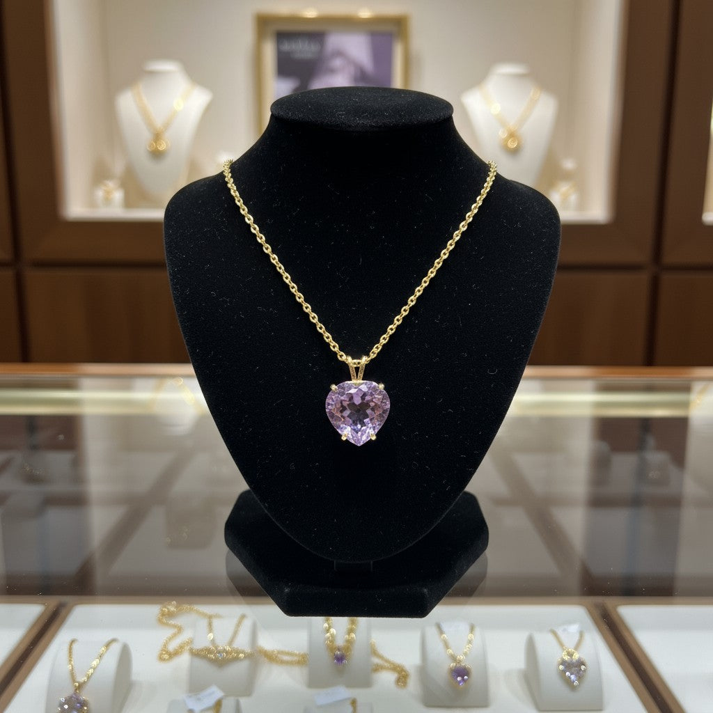 "Cherished Memories" Heart Cut Pendant 15mm