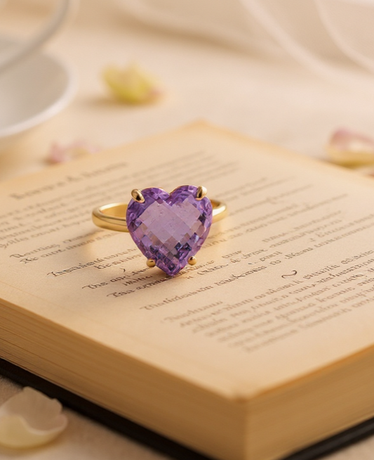"Cherished Memories" Heart Cut Ring Large 10mm
