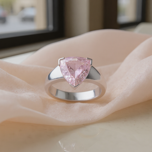 "Infinity" Trilliant Cut Ring Large 10mm